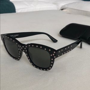 Saint Laurent Black studded sunglasses
